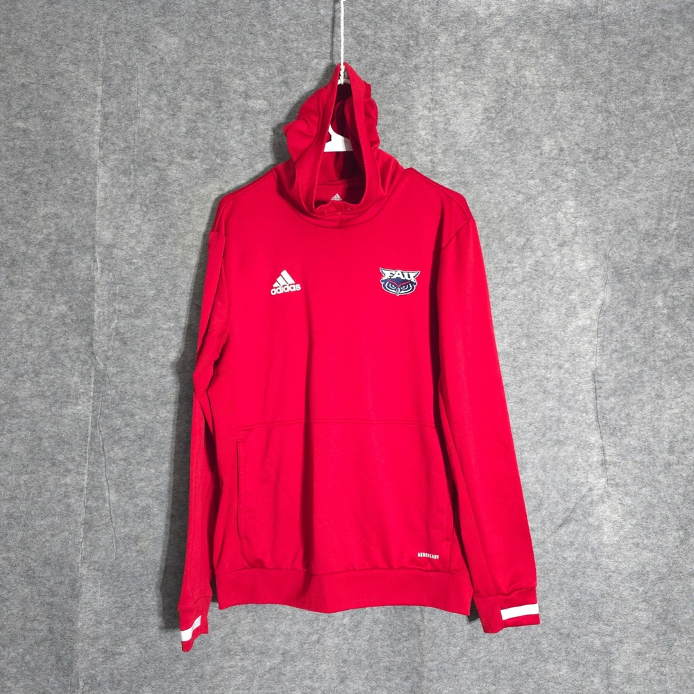 Adidas FAU Owls Men M Red Team 19 Game Hoody AEROREADY AMF0010 Pullover Athletic